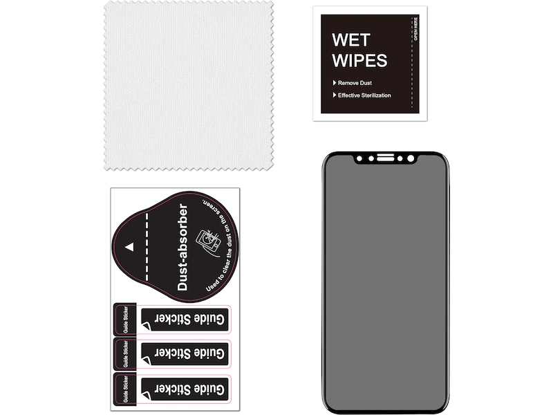 iiglo  iPhone 12 3D Privacy Skärmskydd Skärmskydd mobiltelefon