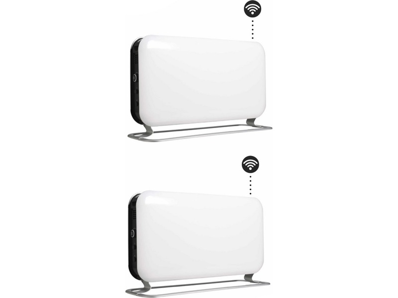 Mill WiFi golvelement 1200W (vit) 2-pack Fristående element