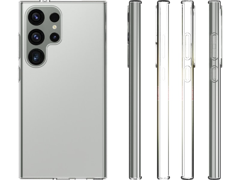 iiglo Galaxy S24 Ultra Silikonskydd (transparent) Mobilskal