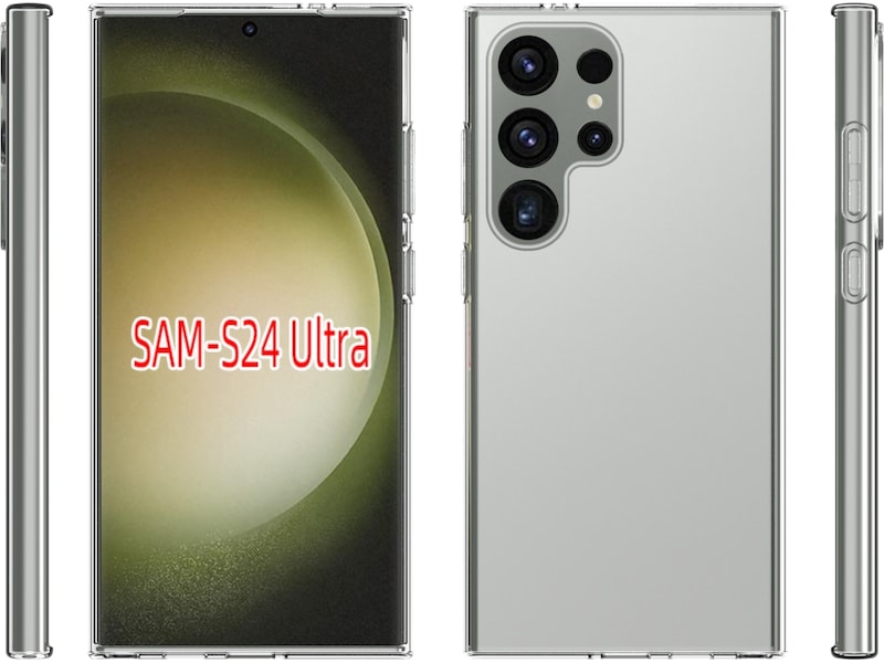 iiglo Galaxy S24 Ultra Silikonskydd (transparent) Mobilskal