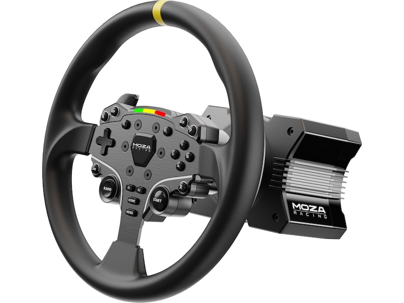 Moza Racing 12-inch Round Wheel Mod for ES Ratt och pedaler