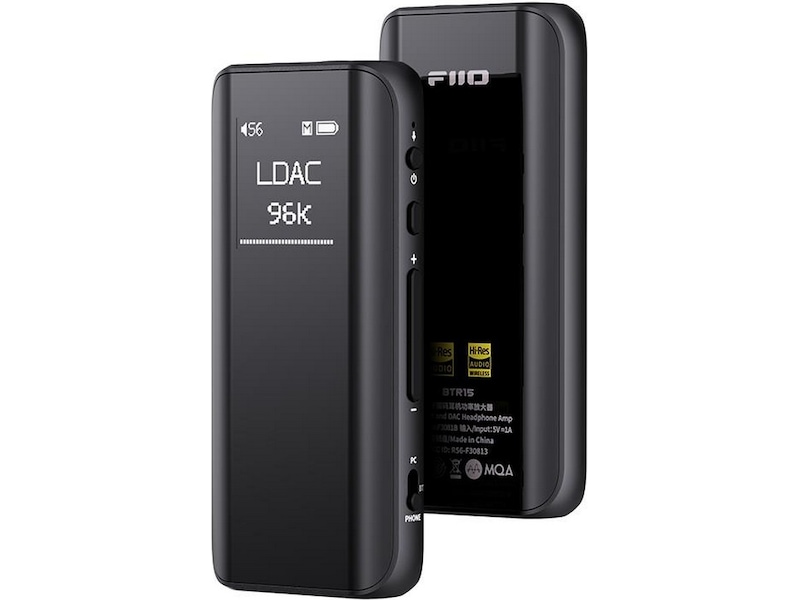 FiiO BTR15 Bluetooth hodetelefonforsterker DAC Hörlursförstärkare