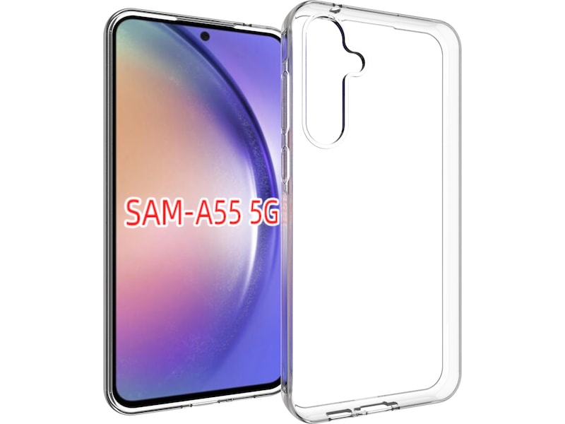 iiglo Samsung Galaxy A55 Silikonskal (transparent) Mobilskal