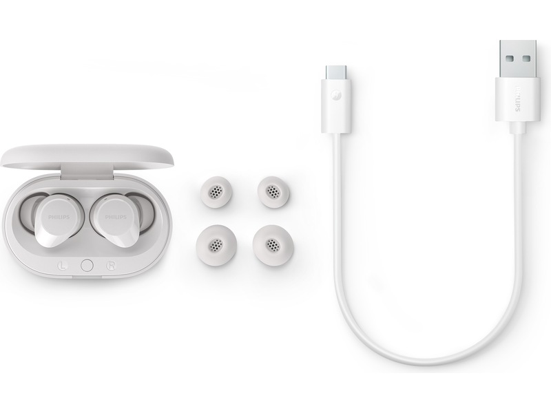 Philips TAT1209WT/00 TWS Trådlös hörlurar, In-Ear (vit) In-ear hörlurar