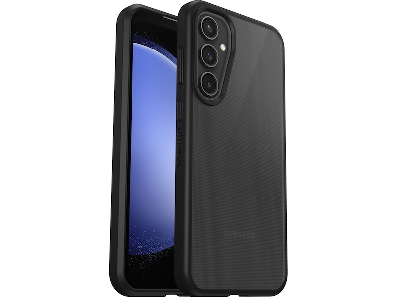 OtterBox Galaxy S23 FE Black ReactSkal - ProPack (clear/svart) Mobilskal