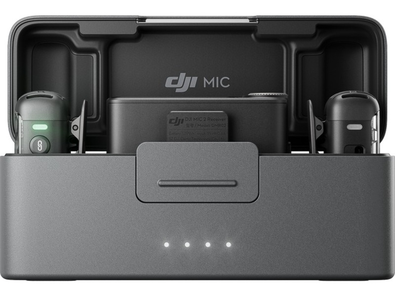 DJI Mic 2 (2 TX + 1 RX + Charging Case)  (shadow black) Kameramikrofon