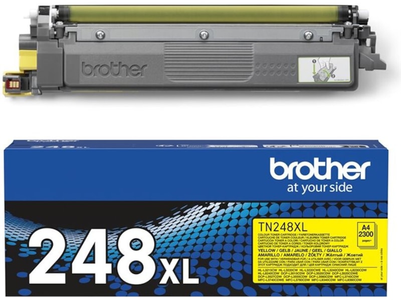 Brother toner TN248XLY Gul Lasertoner