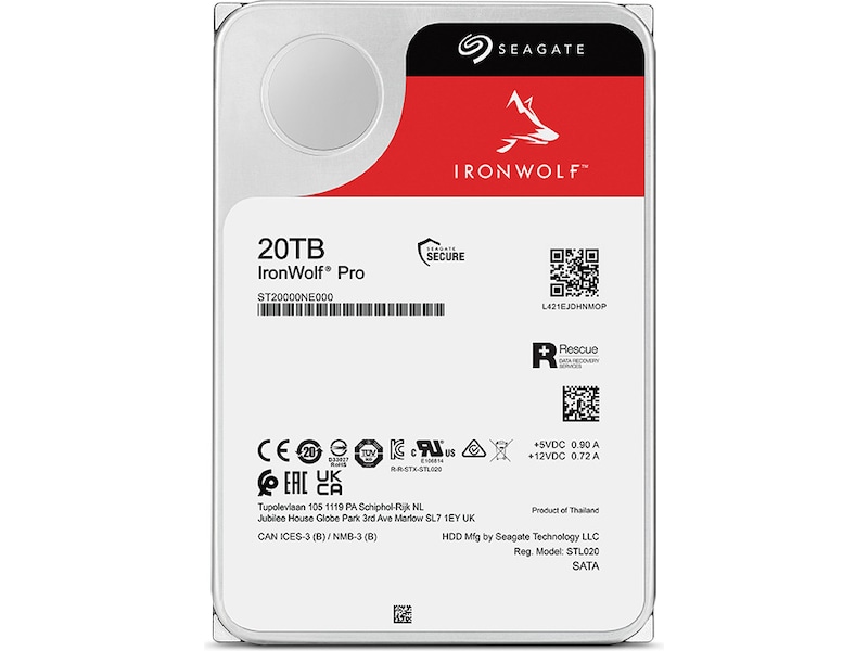 Seagate IronWolf Pro 20TB Hårddisk 3,5
