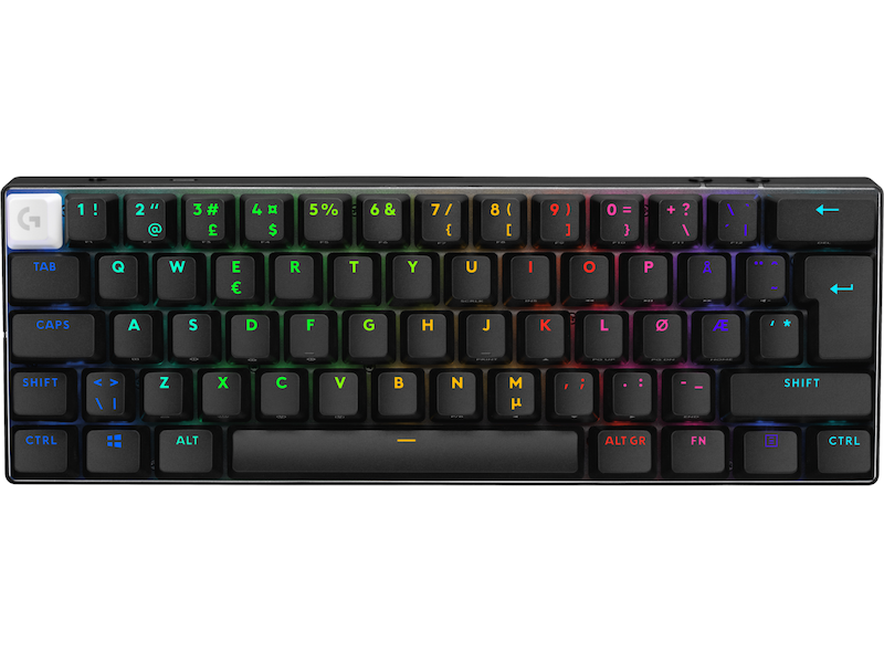 Logitech G Pro X 60 Lightspeed Tactile trådlöst gamingtangentbord (svart) Gamingtangentbord