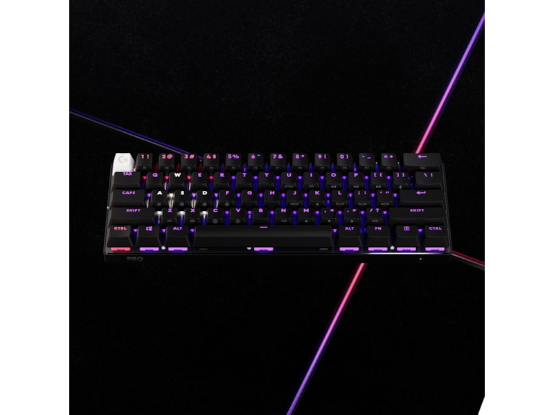 Logitech G Pro X 60 Lightspeed Tactile trådlöst gamingtangentbord (svart) Gamingtangentbord