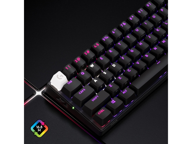 Logitech G Pro X 60 Lightspeed Tactile trådlöst gamingtangentbord (svart) Gamingtangentbord