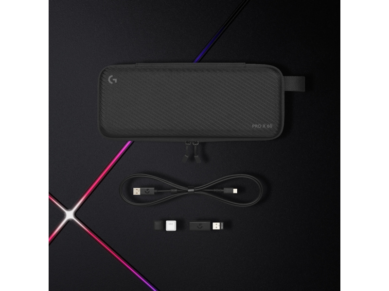 Logitech G Pro X 60 Lightspeed Tactile trådlöst gamingtangentbord (svart) Gamingtangentbord