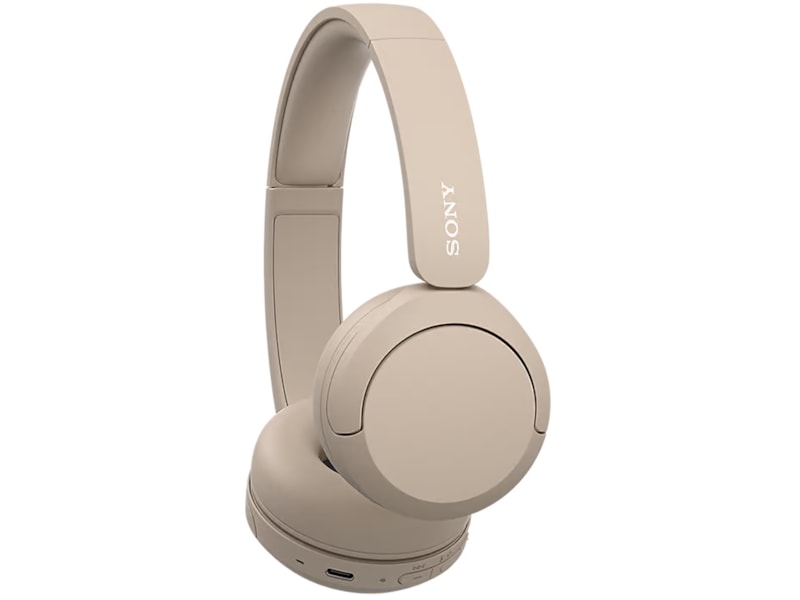 Sony WH-CH520 trådlösa hörlura, On-Ear (beige) Hörlurar