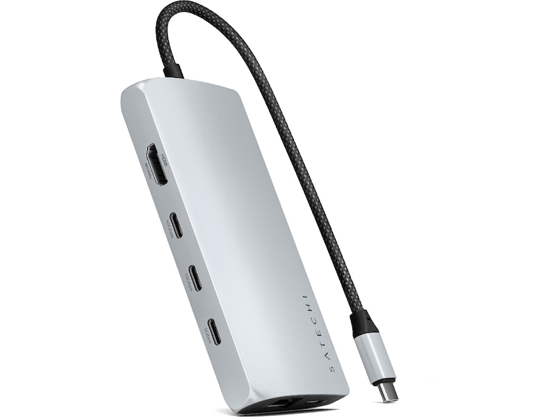 Satechi Multiport 8K Docking V3 (silver) Dockningsstation och USB-hub