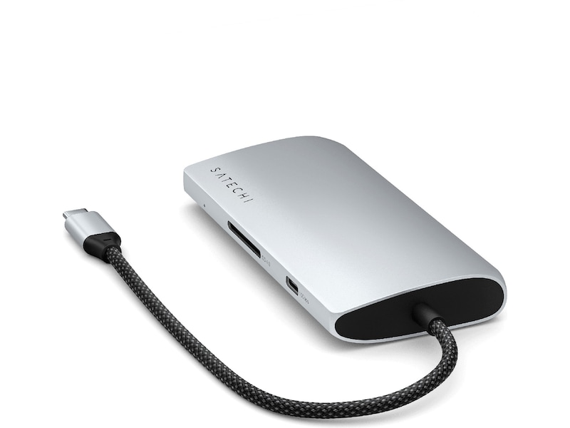 Satechi Multiport 8K Docking V3 (silver) Dockningsstation och USB-hub