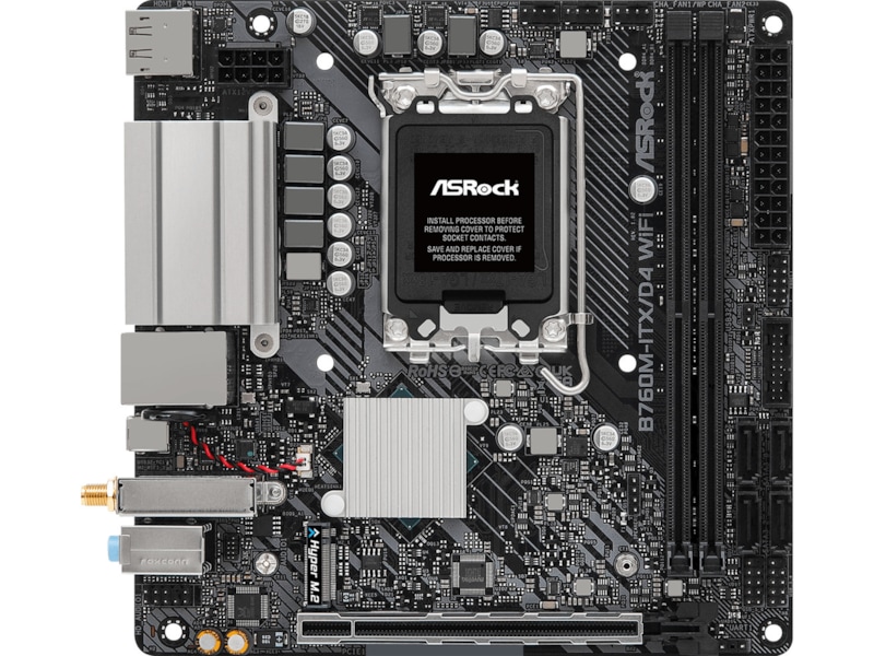 ASRock B760M-ITX/D4 WIFI Moderkort Intel Socket