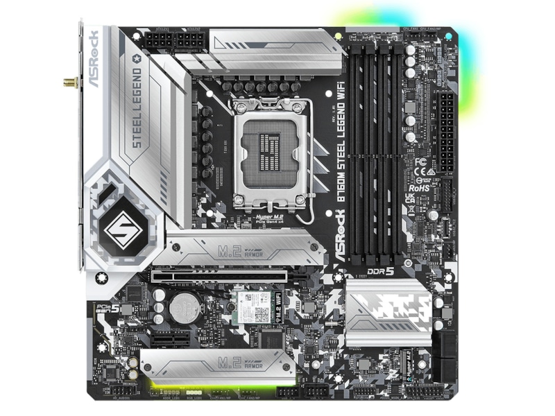 ASRock B760M Steel Legend WIFI Moderkort Intel Socket