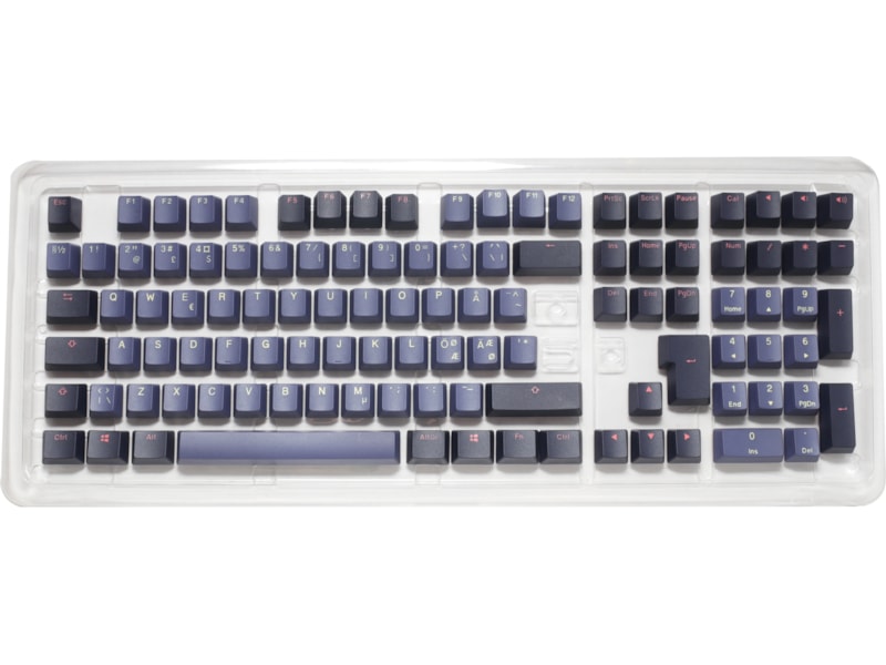 Ducky PBT Cosmic Keycaps (Blå/svart) Tillbehör till gaming tangentbord och mus