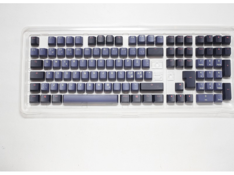 Ducky PBT Cosmic Keycaps (Blå/svart) Tillbehör till gaming tangentbord och mus