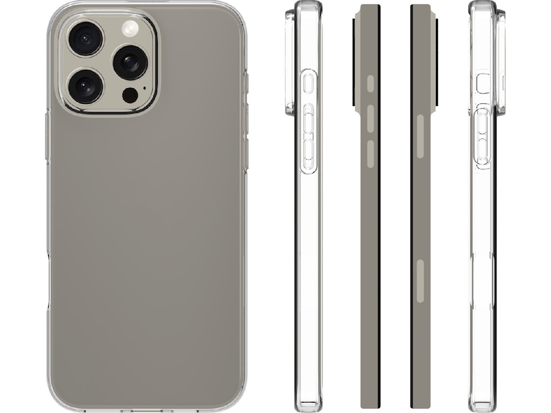 iiglo iPhone 16 Pro Max Silikonskal (transparent) Mobilskal