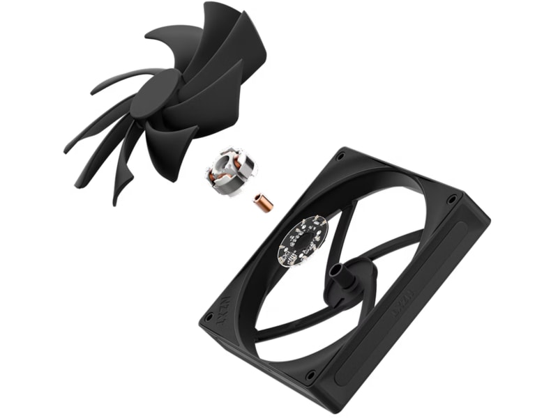NZXT F140Q Quiet Airflow Fläkt (svart) Fläkt