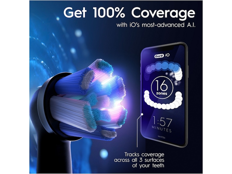 Oral-B iO 9 elektrisk tandborste (vit) Eltandborste