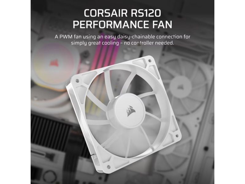 Corsair RS120 Fläkt (vit) Fläkt