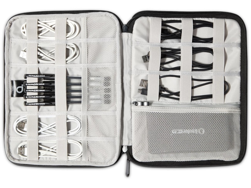 Andersson Stor förvaringsväska för surfplatta och tillbehör (grå) Kabeldöljare och tillbehör