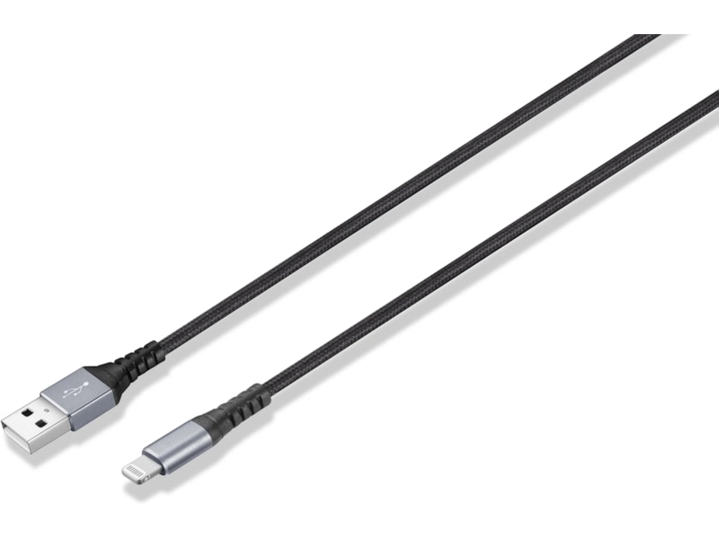 Andersson USB-A till Lightning kabel 3m (svart) USB-kablar