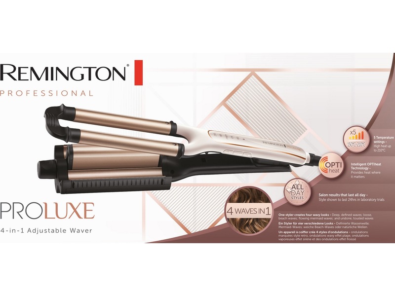 Remington PROluxe 4-i-1 justerbar locktång Hårvård & styling