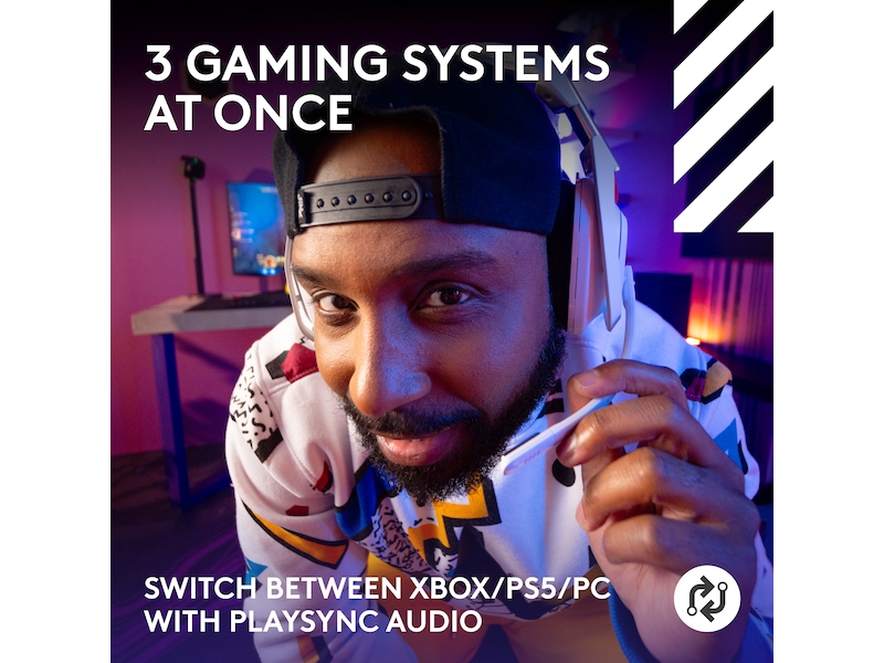 Logitech Astro A50 Lightspeed Trådlöst Gamingheadset (vit) Gamingheadset