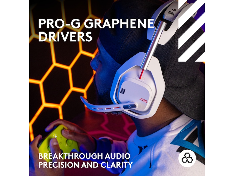 Logitech Astro A50 Lightspeed Trådlöst Gamingheadset (vit) Gamingheadset