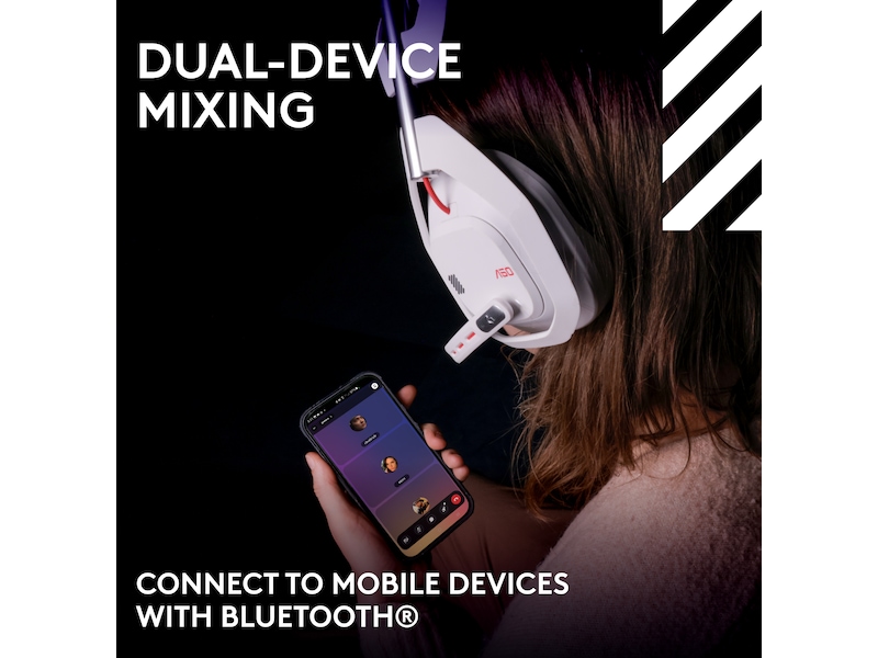 Logitech Astro A50 Lightspeed Trådlöst Gamingheadset (vit) Gamingheadset