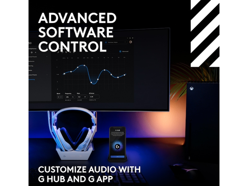 Logitech Astro A50 Lightspeed Trådlöst Gamingheadset (vit) Gamingheadset