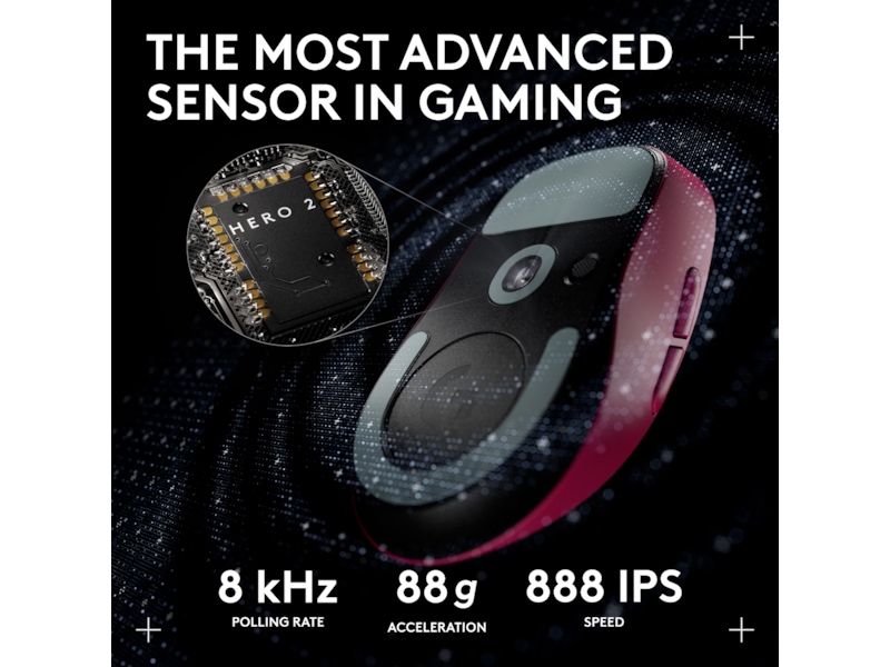 Logitech G Pro X Superlight 2 DEX trådlös gamingmus (rosa) Gamingmus