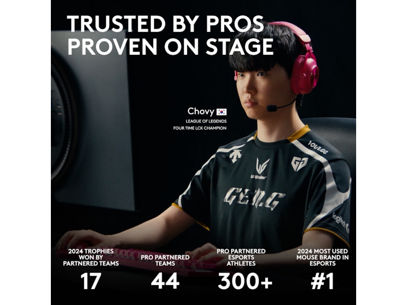 Logitech G Pro X Superlight 2 DEX trådlös gamingmus (rosa) Gamingmus