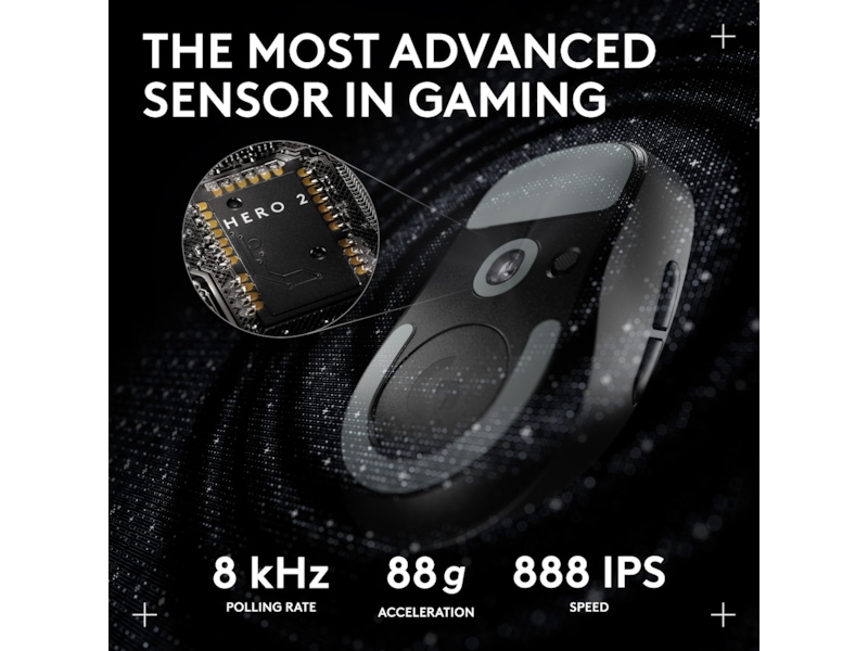 Logitech G Pro X Superlight 2 DEX trådlös gamingmus (svart) Gamingmus