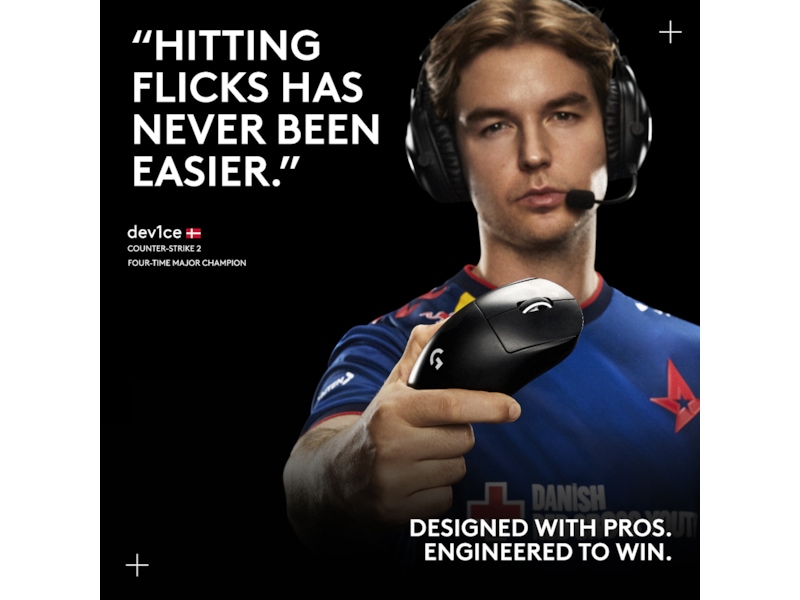 Logitech G Pro X Superlight 2 DEX trådlös gamingmus (svart) Gamingmus