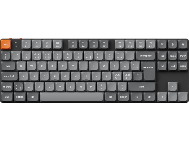 Keychron K1 MAX QMK/VIA Gateron Brown trådlöst gamingtangentbord Gamingtangentbord
