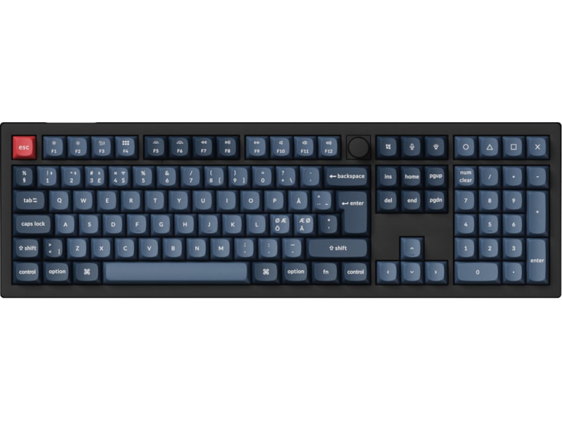 Keychron V6 MAX Gateron Jupiter Brown trådlöst gamingtangentbord Gamingtangentbord