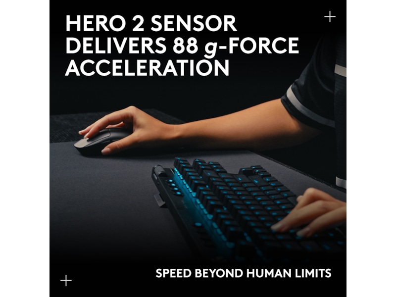 Logitech PRO 2 Lightspeed Trådlös Gamingmus (vit) Gamingmus