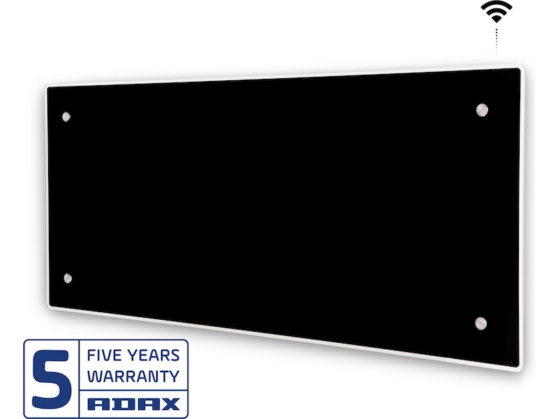 Adax Clea WiFi Glas Panelelement 1000W (svart) Panelelement