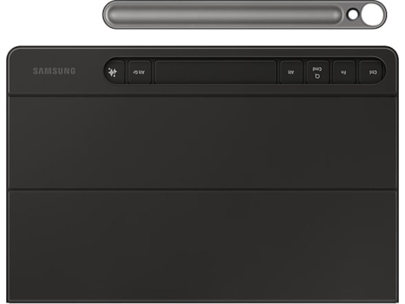 Samsung Galaxy Tab S10 Lite/FE och S9/FE Slim tangentbordfodral (svart) Tangentbord och pennor