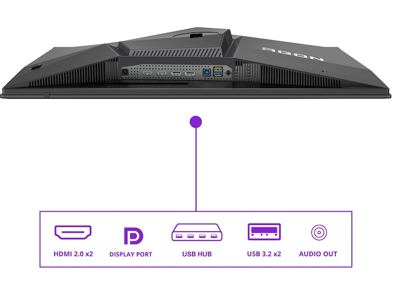 AOC 27" gamingskärm Agon Pro AG276QZD2 Gamingskärmar