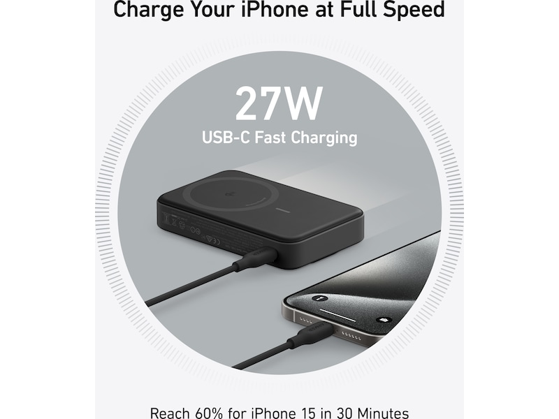 Anker MagGo Powerbank 10000mAh (svart) Powerbank