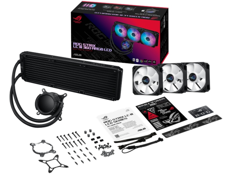 Asus ROG Strix LC III 360 ARGB LCD Kylare (svart) CPU - Vattenkylning