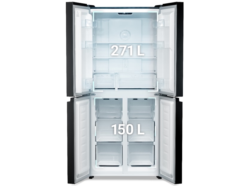 Avant MDR79DI1 Side-by-Side kyl- och frysskåp (svart) Side-by-side kylskåp