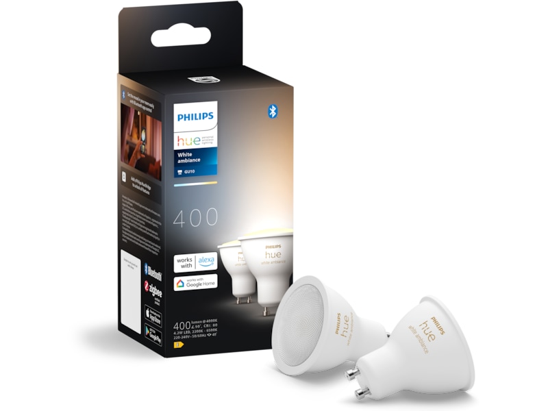 Philips Hue White Ambiance 4.2W GU10 2PK LED-lampor & glödlampor