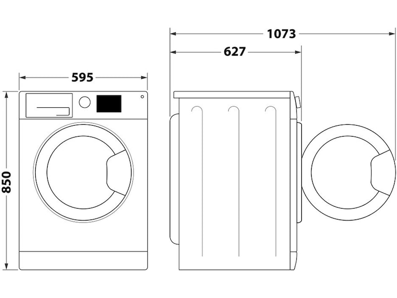 Whirlpool FFB 9458 WV EE tvättmaskin (vit) Tvättmaskin