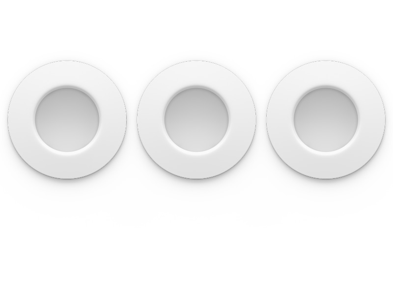 Philips Hue Slim infälld belysning 90 mm (vit) 3pk Taklampa